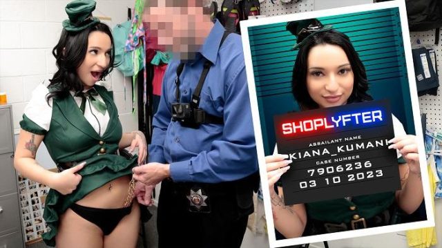Pencuri Hari St. Patty Yang Menggoda: Kiana Kumani Digeledah Dan Ditaklukkan Di Toko