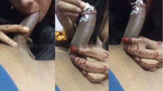 Gadis Nakal Memberikan Blowjob Ala India Dengan Krim Di Batang Penis