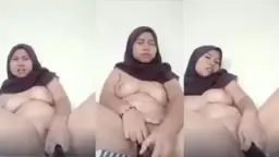 Abg Berhijab Coklat Mainin Terong Sampai Basah