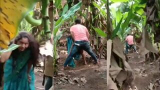 Bercinta Liar Pasangan Kolhapuri Di Kebun Pisang