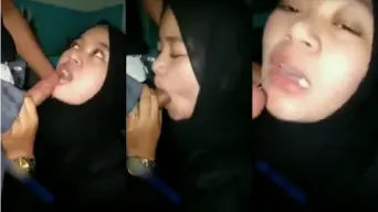Hijabers Makin Gila, Mulut Nggak Bisa Lepas Dari Peju, Ngejuat Terus Sampai Puas.