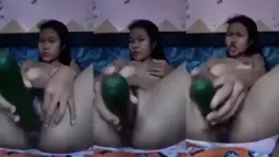 Abg Sange Berat, Timun Dimasukin Sendiri