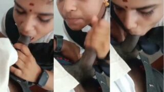 Cewek Kuliahan Marathi Ngewein Mulutnya Buat Pacarnya, Desi Banget